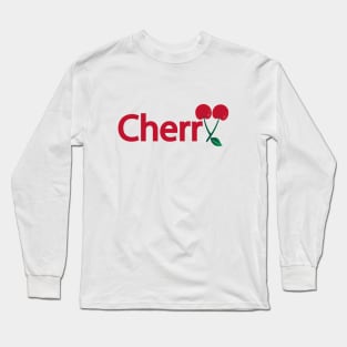 Cherry fun creative design Long Sleeve T-Shirt